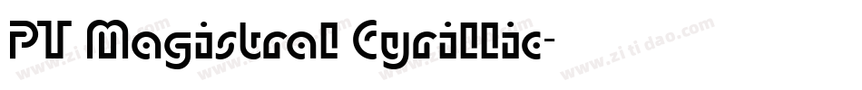 PT Magistral Cyrillic字体转换